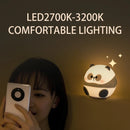 GobekUsa Cute Panda Silicone LED Night Light USB Rechargeable Timer Sleep Lamp