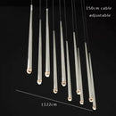 GobekUsa Crystal Water Drop Ceiling Chandelier for Classic Living Room Decor