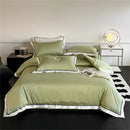 GobekUsa Hot Diamond Lace Egyptian Cotton Bedding Set: Sheet, Pillowcase, Duvet Cover, Full-Queen-King Size