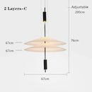 GobekUsa LED Acrylic Ceiling Pendant Lamp for Modern Home Decor Lighting