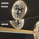 GobekUsa Crystal Ring Chandelier: Modern Nordic Living Room Light, Luxury Minimalist Home Decor Lamp