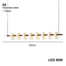 GobekUsa Art Deco White Acrylic Chandeliers: Elegant Indoor Living Room Lamps