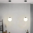 Nordic Glass Pendant Light With Brass or Black Finish