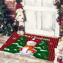 GobekUsa Christmas Snowman Non-slip Floor Mat