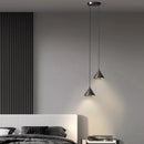 Minimalist Black Conical Aluminum Pendant Light
