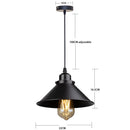 GobekUsa Industrial Black Pendant Light Dimmable Kitchen Ceiling Fixture