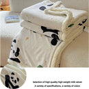 GobekUsa Cartoon Lamb Wool Blanket: Double-Layered, Thick & Warm for Children & Adults