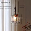 GobekUsa Butterfly Chandelier: French Retro Nostalgic Lighting for Bedroom, Restaurant, Bar, Foyer
