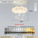 GobekUsa Dimming Pendant Chandelier Light with PE Lampshade for Living Room Bedroom