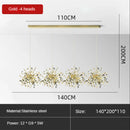 GobekUsa Leaf Sequin Ceiling Chandelier for Modern Living Room, Restaurant, Bar, and Shop Window