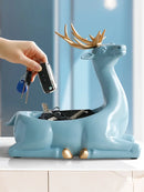 GobekUsa Elegant Resin Deer Key Storage & Home Decoration Ornaments