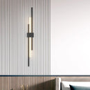 GobekUsa LED Grille Living Room Sofa TV Wall Lamp Strip, Minimalist Modern Bedroom Bedside Lighting
