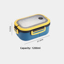 GobekUsa Kids 2-Layer Bento Lunch Box, Microwaveable Food Container for School & Outdoor Activities