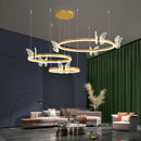 GobekUsa LED Butterfly Chandelier Pendant Light for Modern Living Room