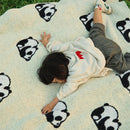 GobekUsa Kawaii Panda Jacquard Throw Blanket