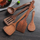 GobekUsa Kitchen Utensils Set: Non-Stick Cookware with Wooden Handles
