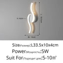 GobekUsa LED Wall Sconces White Fixtures for Bedroom Aisle Bedside Table Closet Lighting