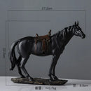 GobekUsa Elegant Horse Resin Statue for Home Office Decor