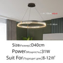 GobekUsa Acrylic Circle Chandelier Pendant Lights - Modern Indoor Lighting Decor for Living Room