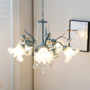 GobekUsa Crystal Flower Chandelier: Luxury LED French Style for Home, Hotel, or Shop