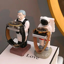 GobekUsa Cartoon Bear Watch Stand & Jewelry Storage Rack - Trendy Resin Ornaments & Celebration Gifts