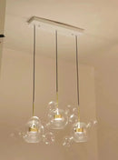 GobekUsa LED Glass Ball Chandelier Pendant Lights for Living & Dining Room