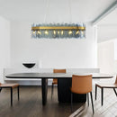 GobekUsa Glass Chandelier for Ceiling: Elegant Lighting Solution for Dining Table