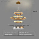 GobekUsa LED Ring Chandelier: Luxury Living Room Lighting Fixture