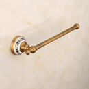 GobekUsa Bronze Bathroom Hardware Set - Shelf, Towel Rack, Toilet Brush Holder, Soap Dish