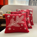 GobekUsa Christmas Cartoon Embroidered Pillow Cover Set, Festive Decorative Cushions