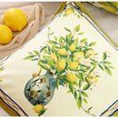 GobekUsa Lemon Print Chenille Cushion Cover 45x45cm - Waterproof Nordic DecorCase