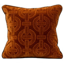 GobekUsa Lahulpe Navy Blue Velvet Cushion Cover with Constellation Embroidery, 45x45cm