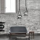 GobekUsa Glass Hanging Lamps Leather Pendant Light Fixture for Kitchen Living Room Bedroom