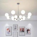 GobekUsa Glass Ball LED Ceiling Chandelier for Modern Living Room and Bedroom