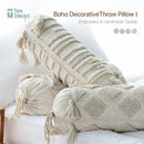 GobekUsa Boho Tufted Tassel Lumbar Throw Pillow