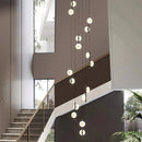 GobekUsa LED Oval Chandelier for Modern Indoor Lighting in Bedroom and Living Room