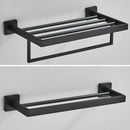 GobekUsa Black Towel Rack Bar 40cm SUS304 Modern Gold Cloth Holder Wall Mounted
