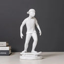 GobekUsa Abstract Sports Player Sculpture Set Grey/White Figurines Home Decor