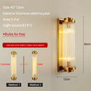 GobekUsa Crystal Wall Lamp: Modern LED Indoor Lighting for Luxury Living Room, Bedroom, and Aisle