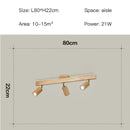 GobekUsa Nordic WoodenTrack LED Ceiling Spotlight for Home Decor