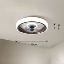 GobekUsa 50CM Ceiling Fan Light with Invisible Blades, Silent Operation for Bedroom, Living Room