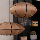 GobekUsa Danish Pendant Light Minimalist Lantern Ufo Lampshade Rustic Fabric Lamp