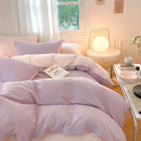 GobekUsa Cotton Queen Bedding Set: Duvet Cover, Sheets, Quilt Cover, Pillow Covers -Soft & Comfortable