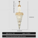 GobekUsa Crystal Chandelier: High-End Duplex & Spiral Staircase Light for Luxury Living Spaces