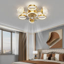GobekUsa LED Ceiling Fans with Lights Remote Control for Indoor Lighting