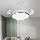 GobekUsa Invisible Ceiling Fan with LED Light, Retractable Blades, Remote Control