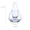 GobekUsa Japanese Style Glass Wine Bottle & Cup Set with Wine Warmer