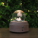 GobekUsa Crystal Ball Music Box: Rotating Light Projection, Birthday & Valentine's Day Gift