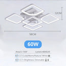 GobekUsa LED Ceiling Chandelier with Dimmable Light for Home Decor
