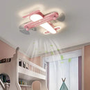 GobekUsa Kids Room Airplane Ceiling Fan Light Fixture